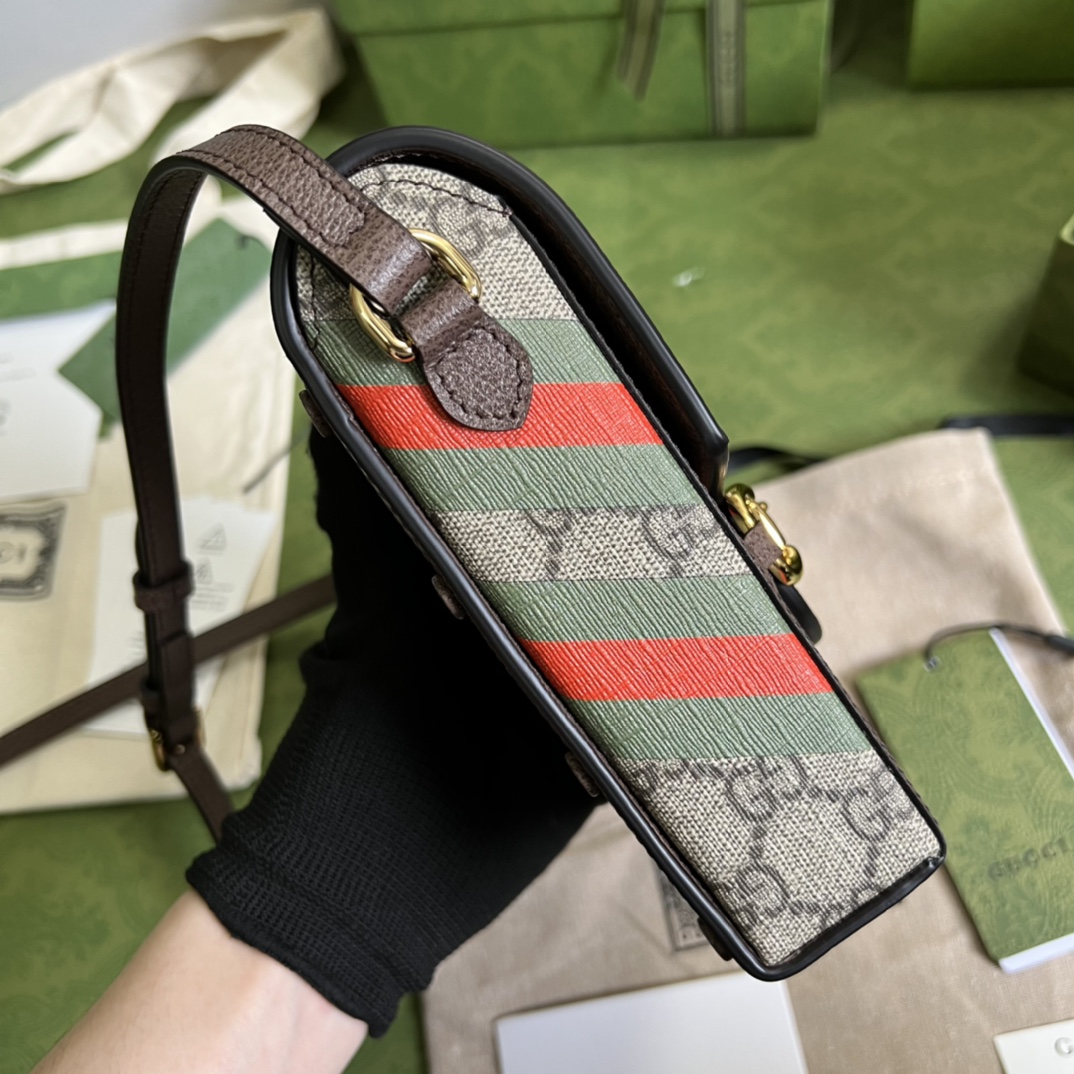 G*ucci Bag Top Quality 11.5*17*4cm