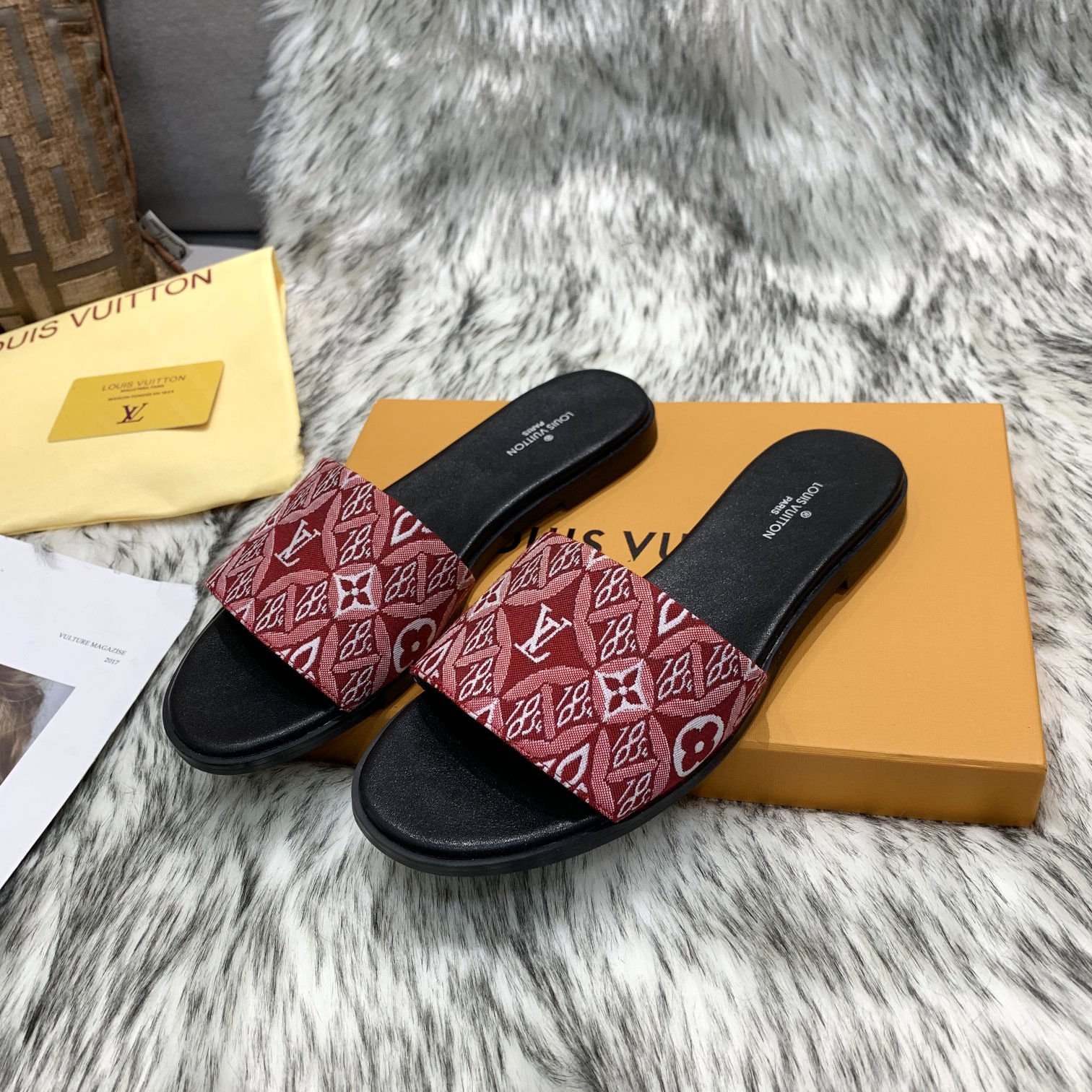 Women L*ouis V*uitton Top Slippers