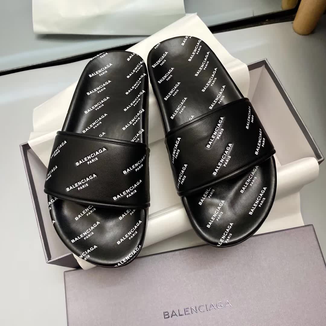B*lenciaga Slippers