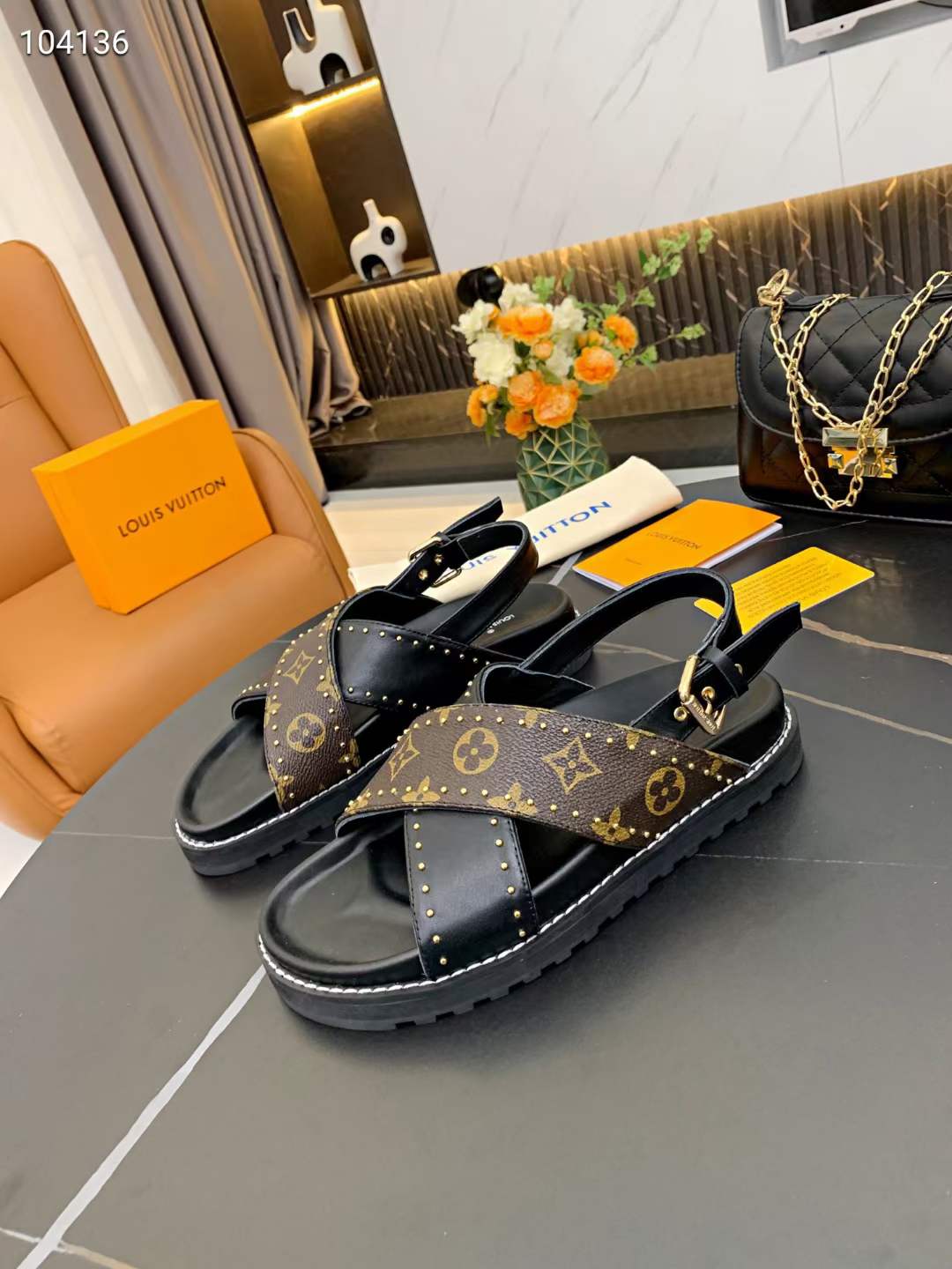 Women L*ouis V*uitton Top Slippers