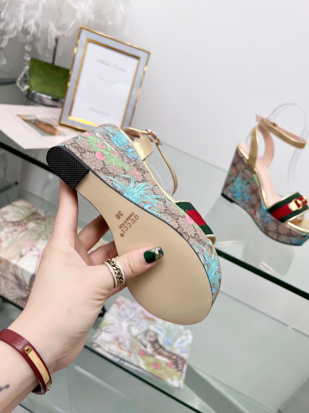 Women G*ucci Top Sandals