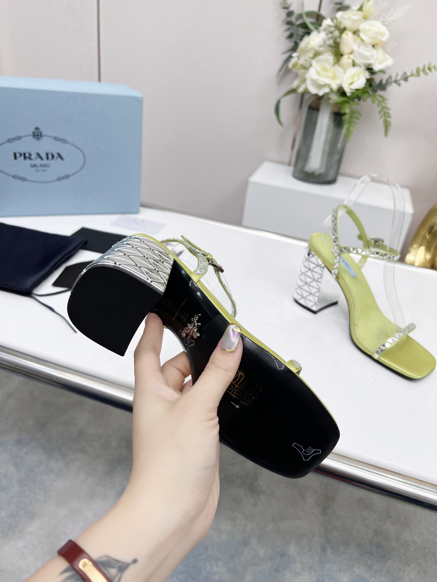 Women P*rada Top Sandals