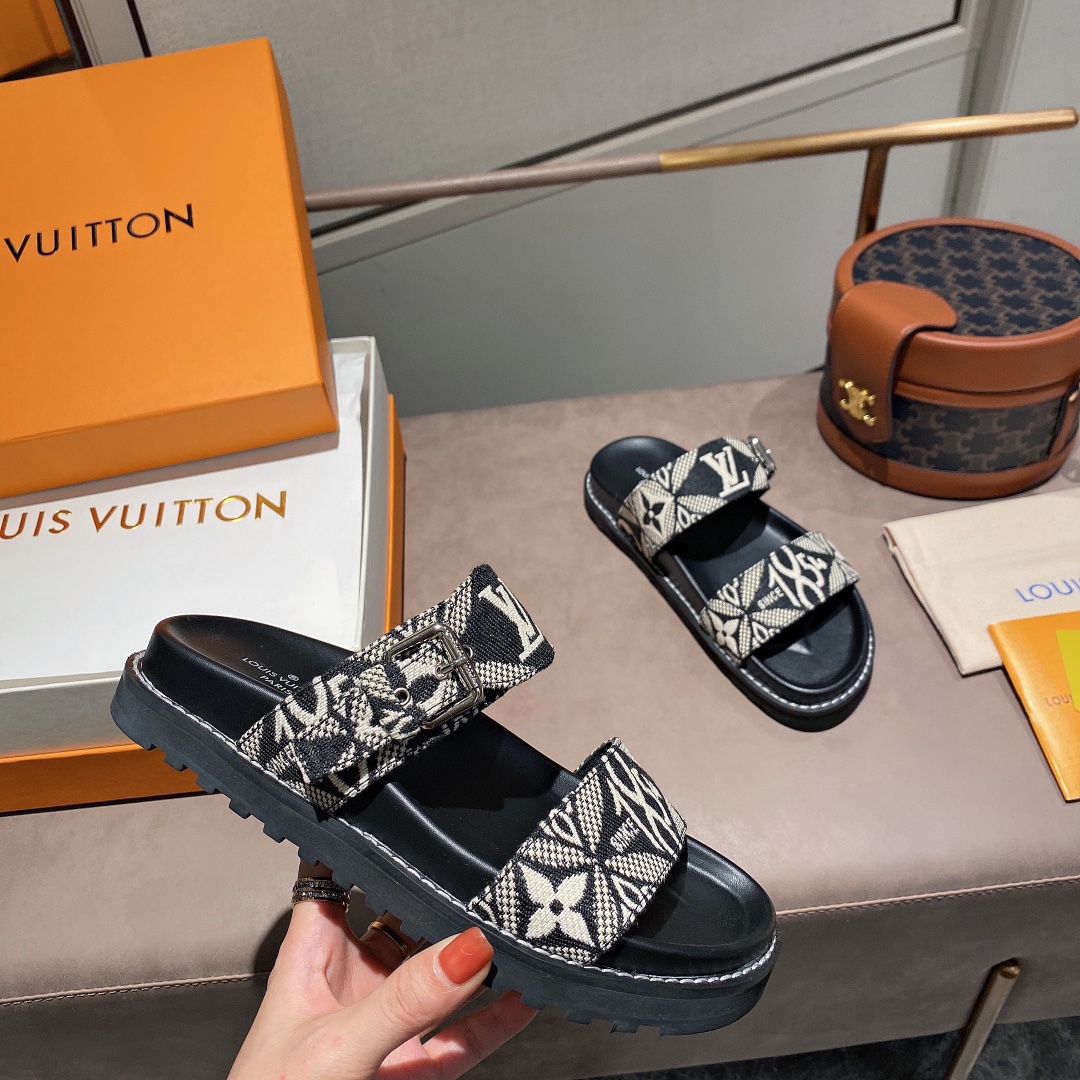Women L*ouis V*uitton Top Sandals
