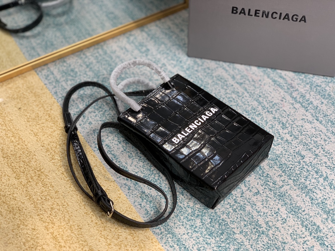 B*alenciaga Bag Top Quality 18×4.5×12cm