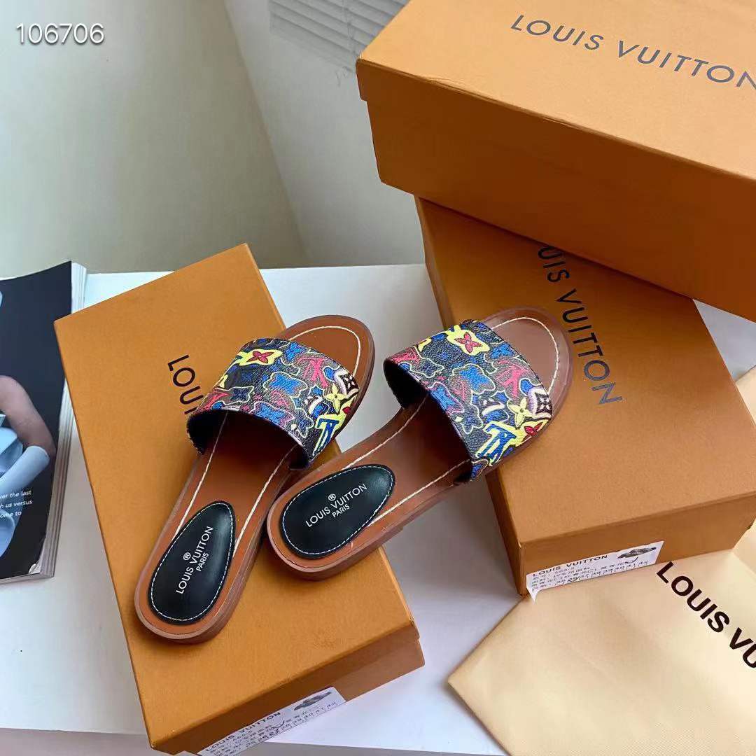 Women L*ouis V*uitton Top Slippers