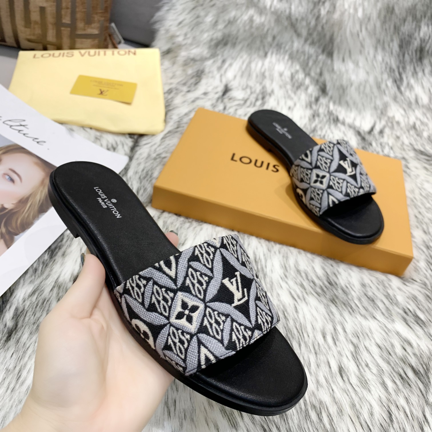 Women L*ouis V*uitton Top Slippers