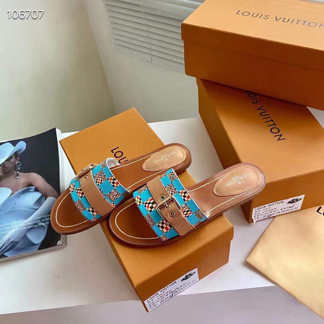 Women L*ouis V*uitton Top Slippers