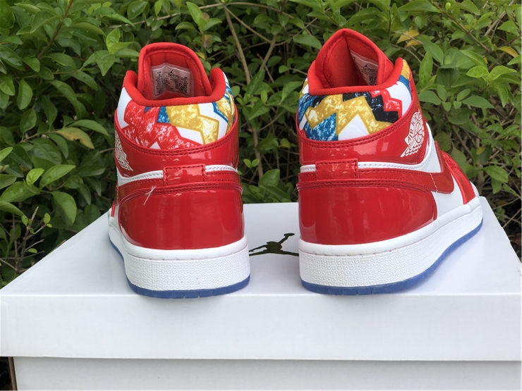 Air Jordan 1 Mid Red Patent 2021 DC7294-600