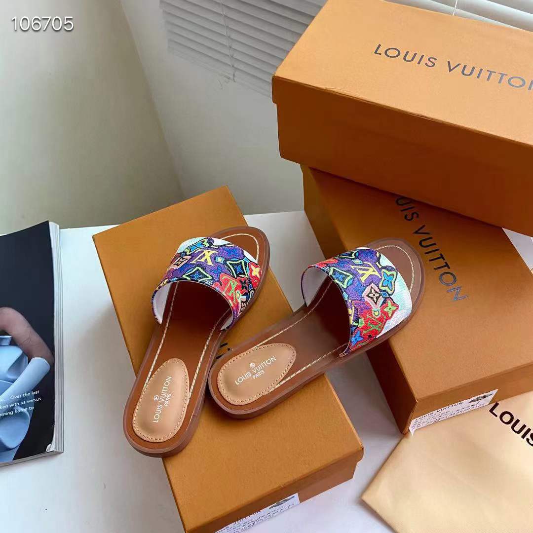 Women L*ouis V*uitton Top Slippers