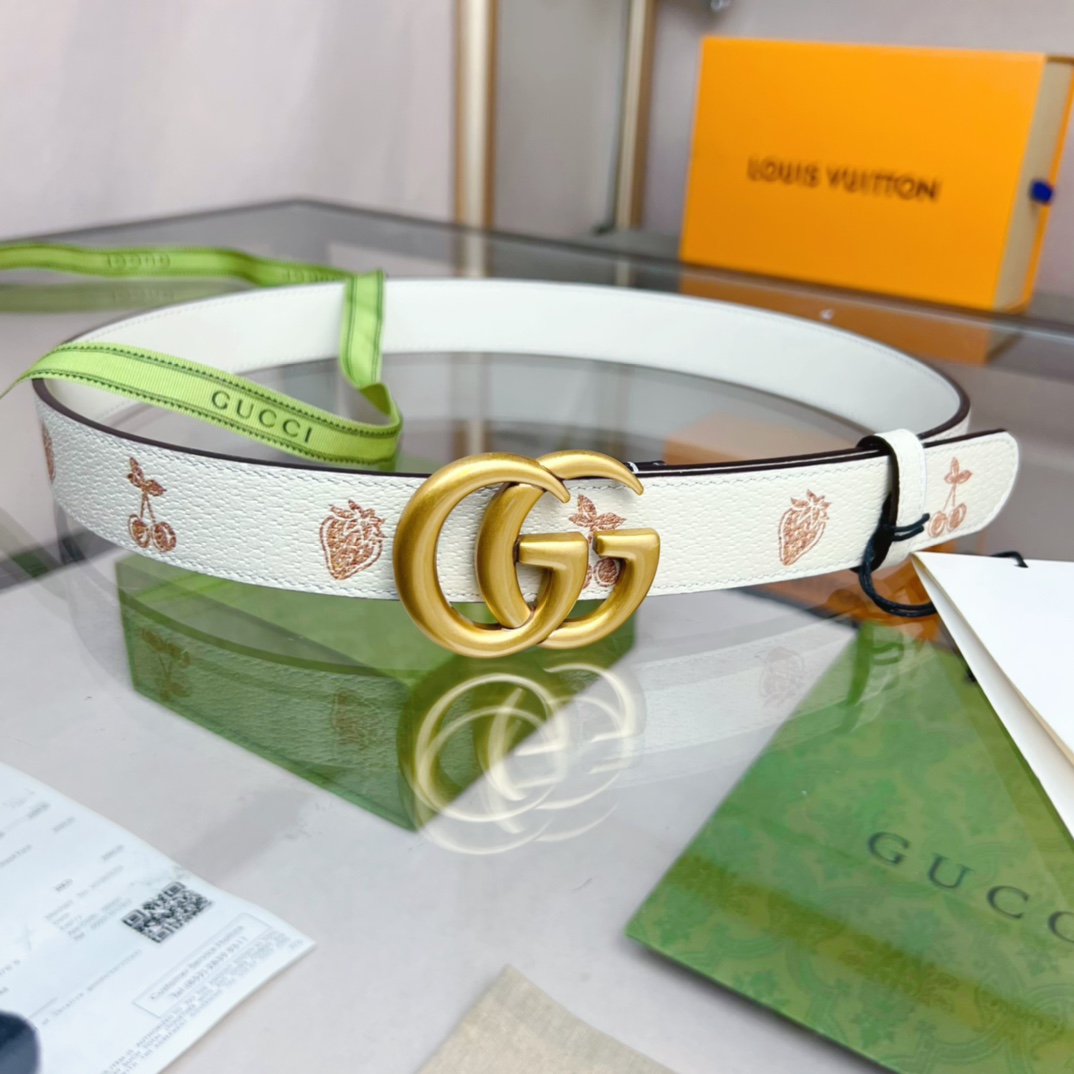 G*ucci Belts Top Quality 30MM