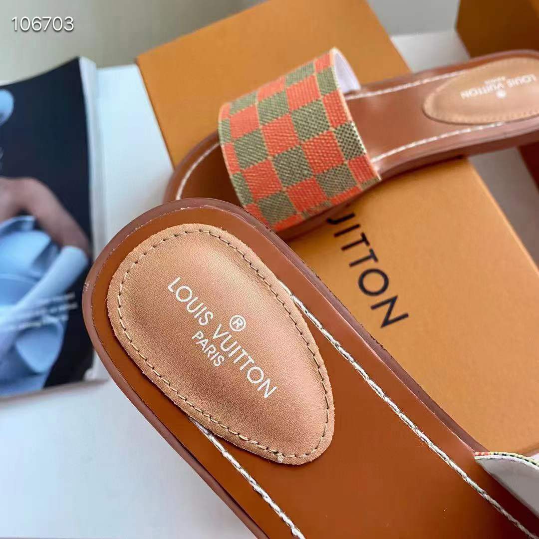 Women L*ouis V*uitton Top Slippers