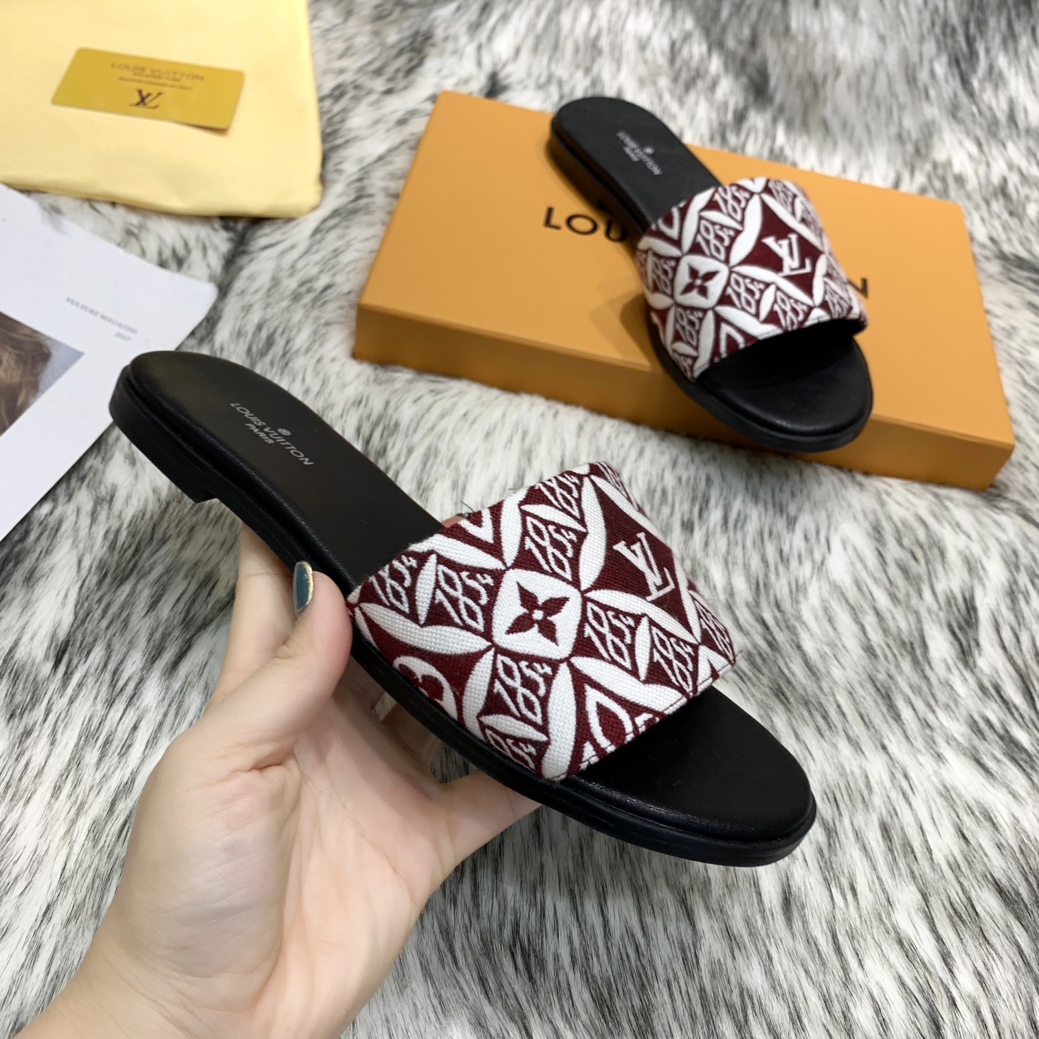 Women L*ouis V*uitton Top Slippers