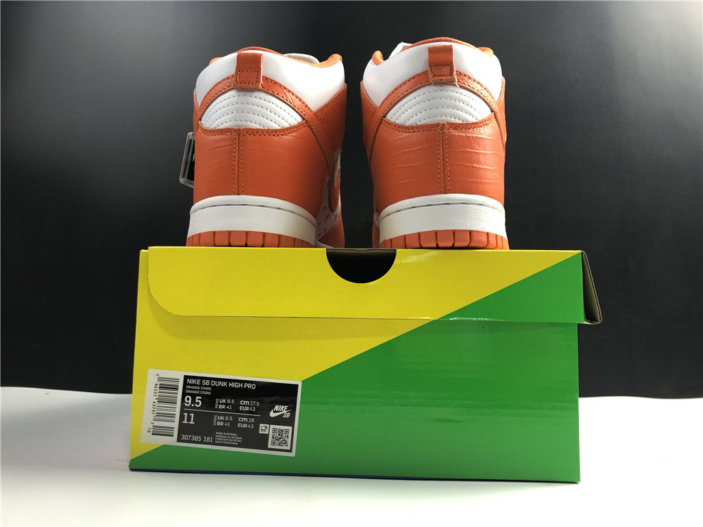 from Supreme x Nike SB Dunk High”Stars Orange”