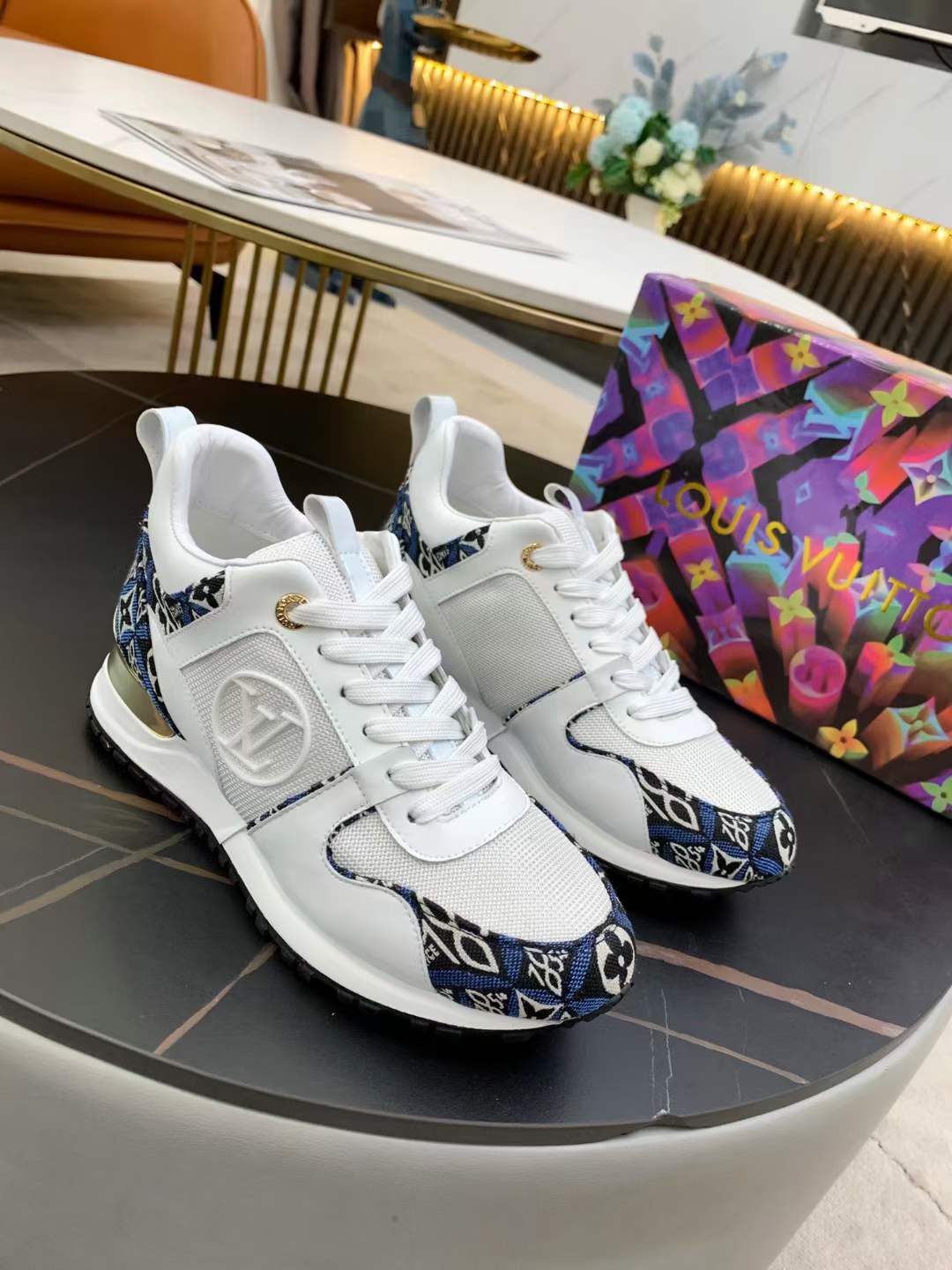 Women L*ouis V*uitton Run Away Top Sneaker