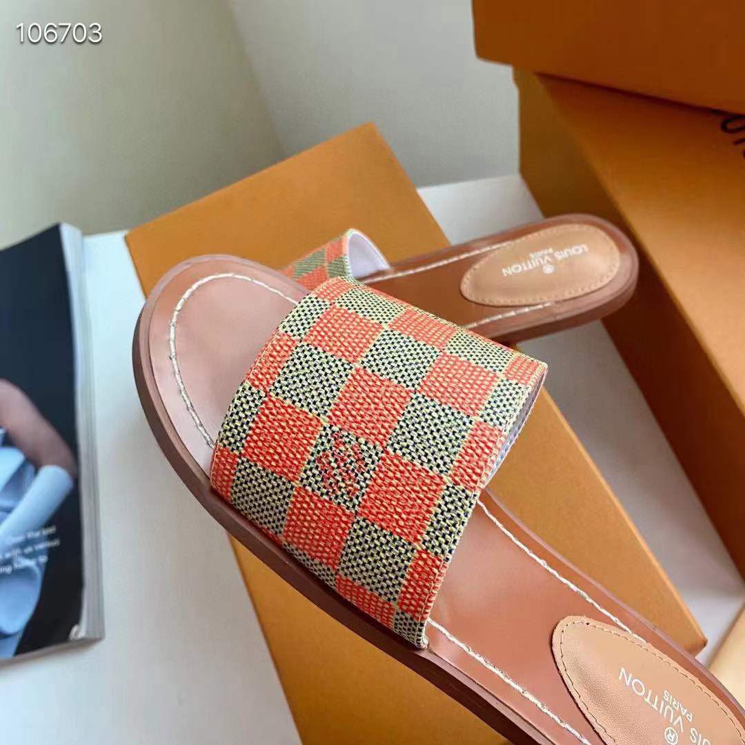 Women L*ouis V*uitton Top Slippers