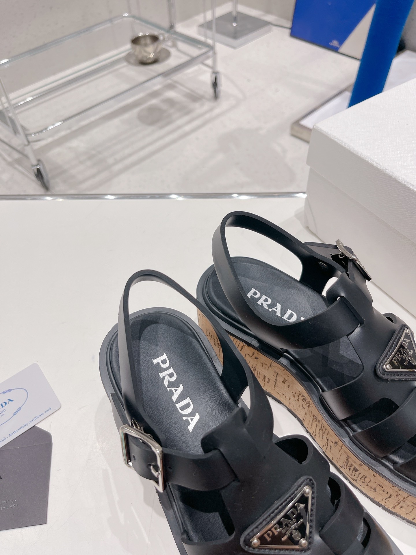 Women P*rada Top Quality Sandals