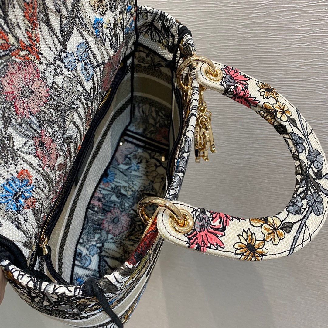 D*ior Lady D-Lite handbag Top Quality 24*11*20cm