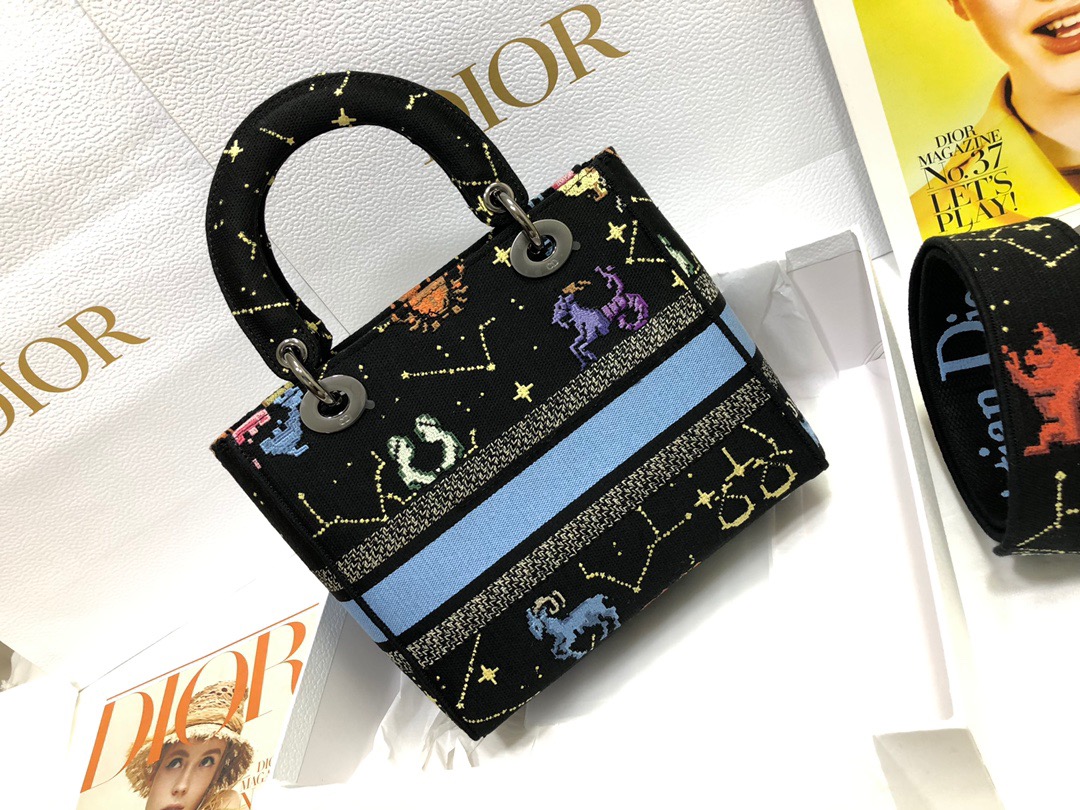 D*ior Lady D-Lite handbag Top Quality 24*11*20cm
