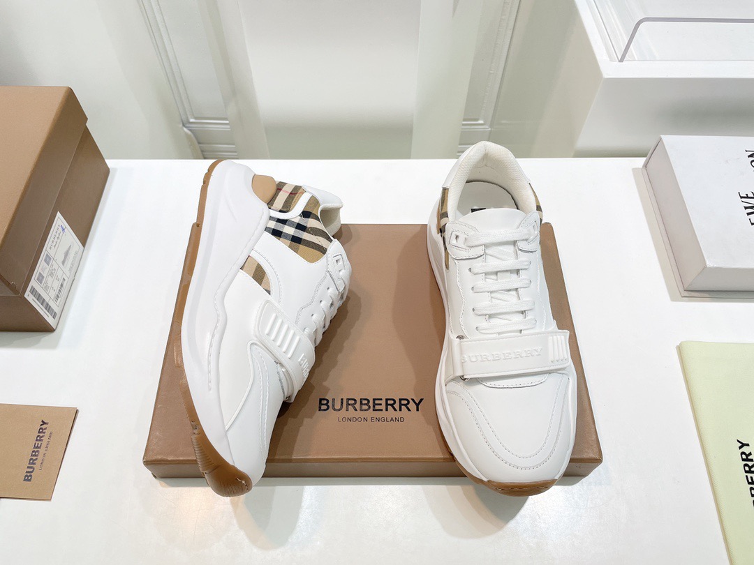 Men Women B*urberry vintage Top Sneakers