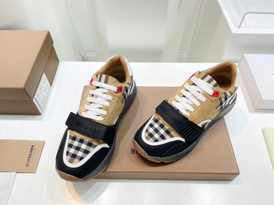Men Women B*urberry vintage Top Sneakers