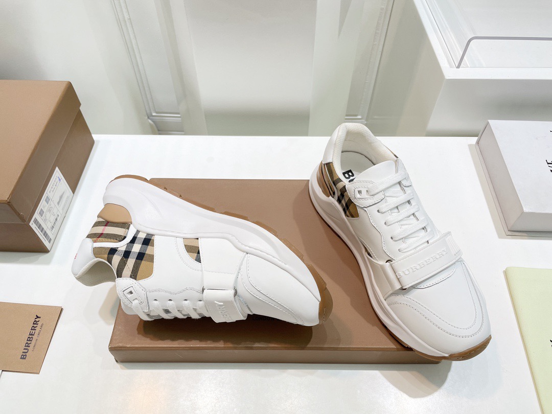 Men Women B*urberry vintage Top Sneakers