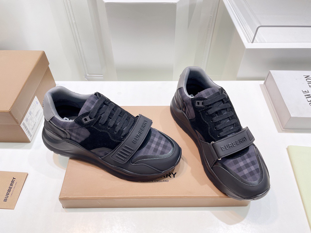 Men Women B*urberry Top Sneakers