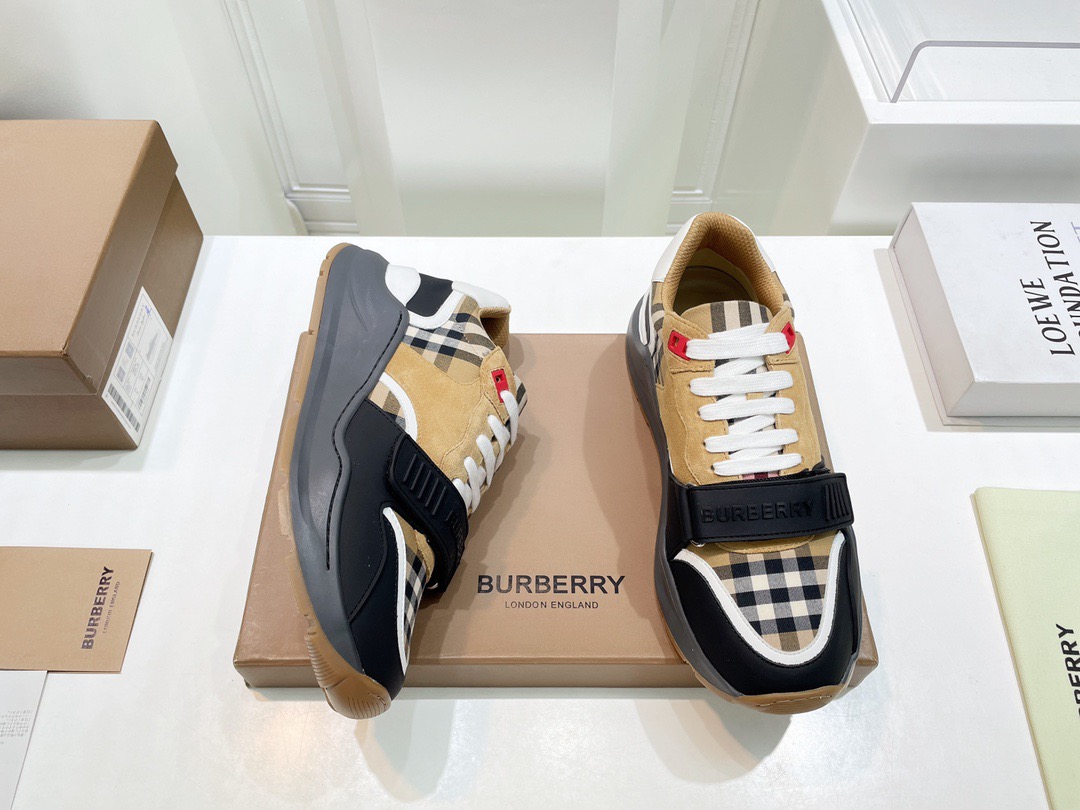 Men Women B*urberry vintage Top Sneakers