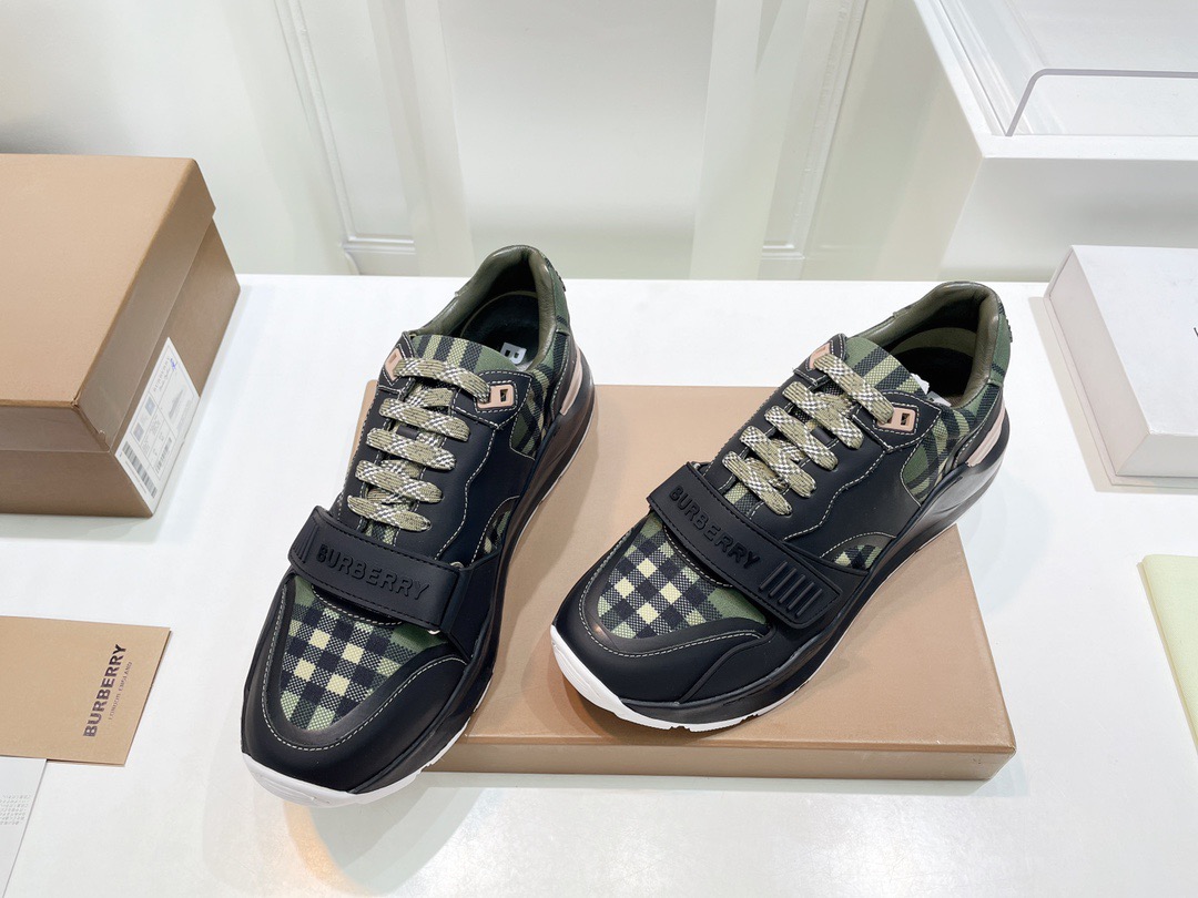 Men Women B*urberry Top Sneakers