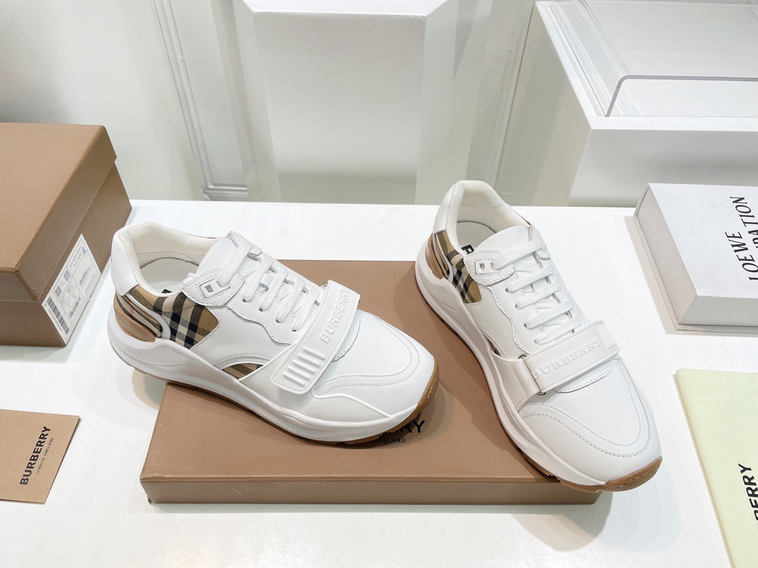 Men Women B*urberry vintage Top Sneakers