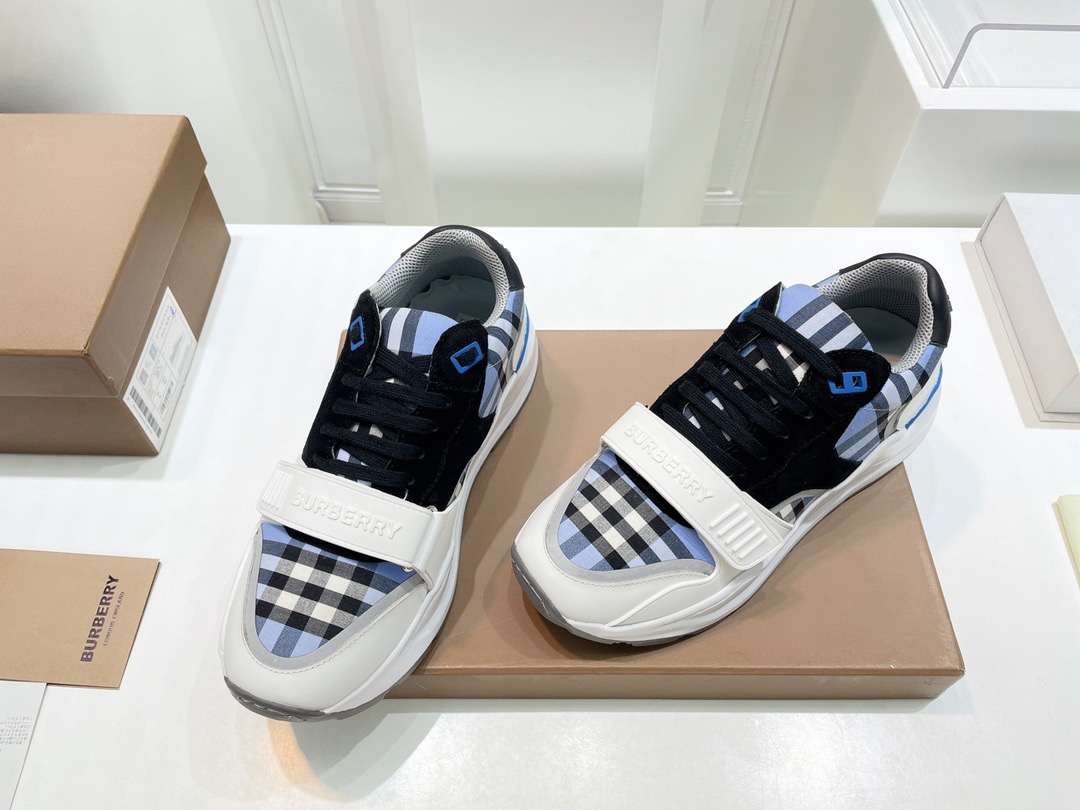 Men Women B*urberry vintage Top Sneakers