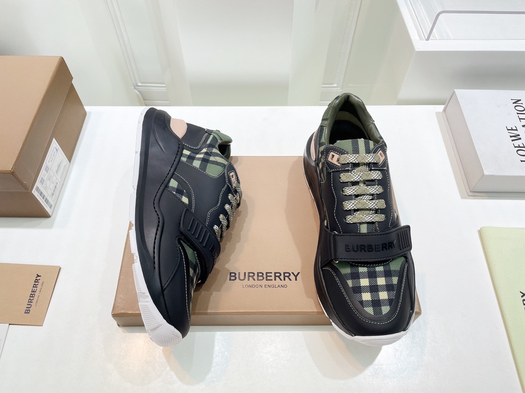 Men Women B*urberry Top Sneakers
