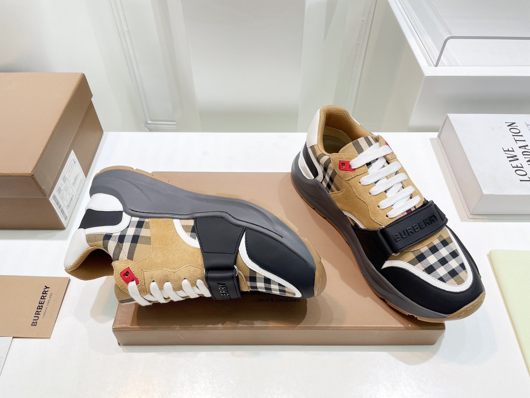 Men Women B*urberry vintage Top Sneakers