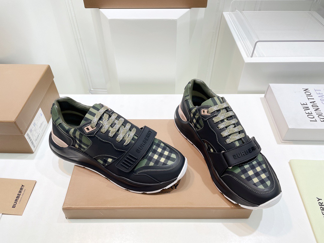 Men Women B*urberry Top Sneakers