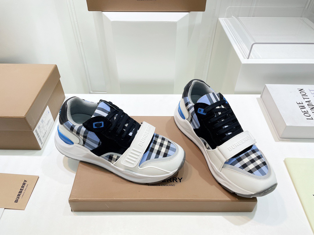 Men Women B*urberry vintage Top Sneakers