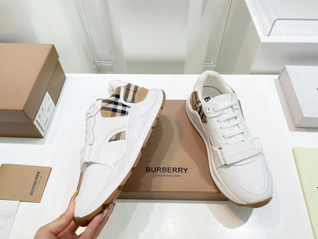 Men Women B*urberry vintage Top Sneakers