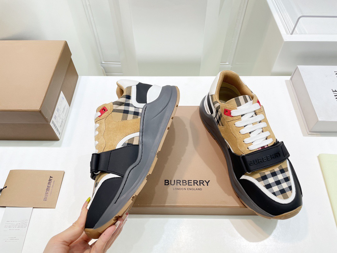 Men Women B*urberry vintage Top Sneakers