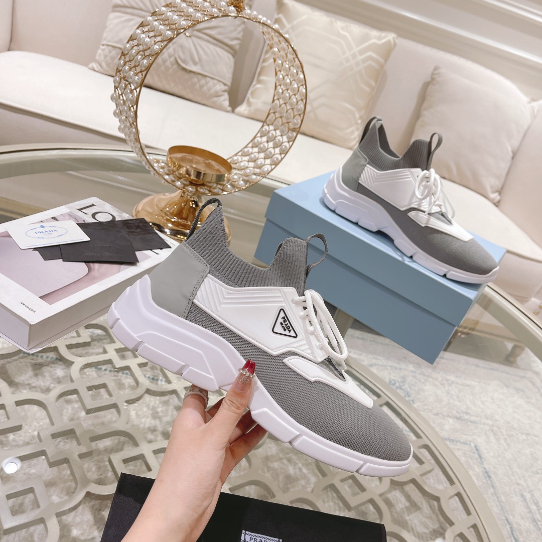 Men Women P*rada Top Sneaker