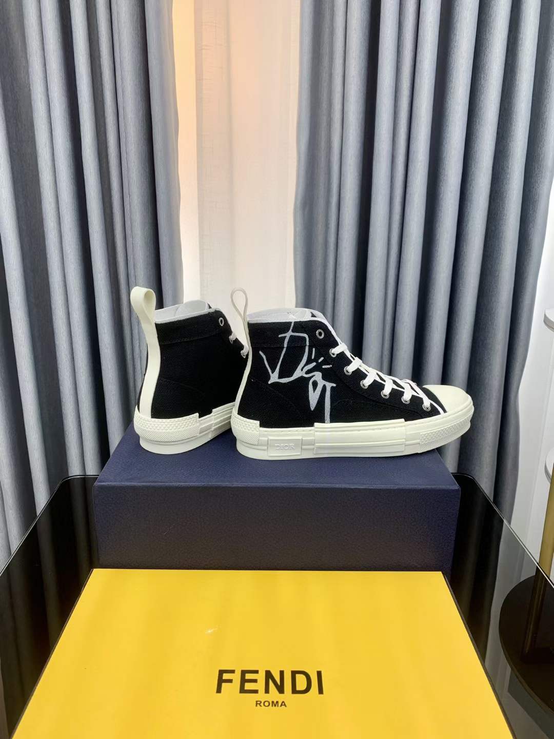 Men Women D*ior Top Sneakers