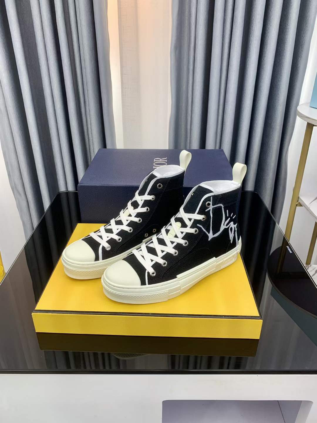 Men Women D*ior Top Sneakers