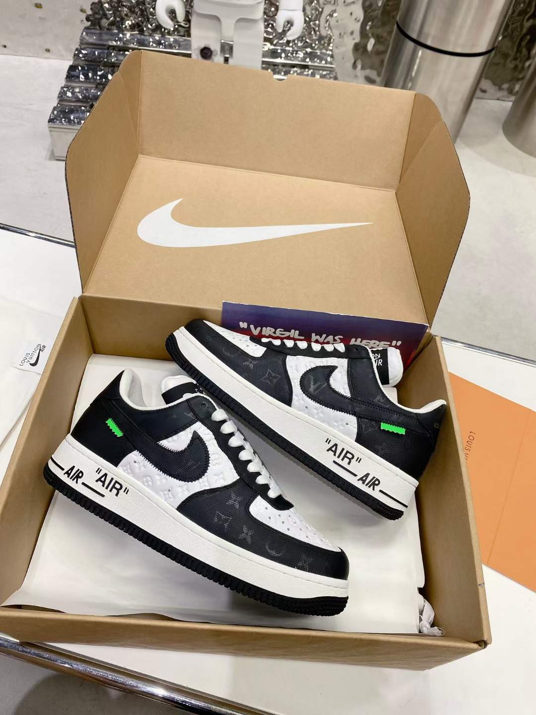 from Men Women L*ouis V*uitton x NIKE Air force1 22ss Sneakers Maikesneakers