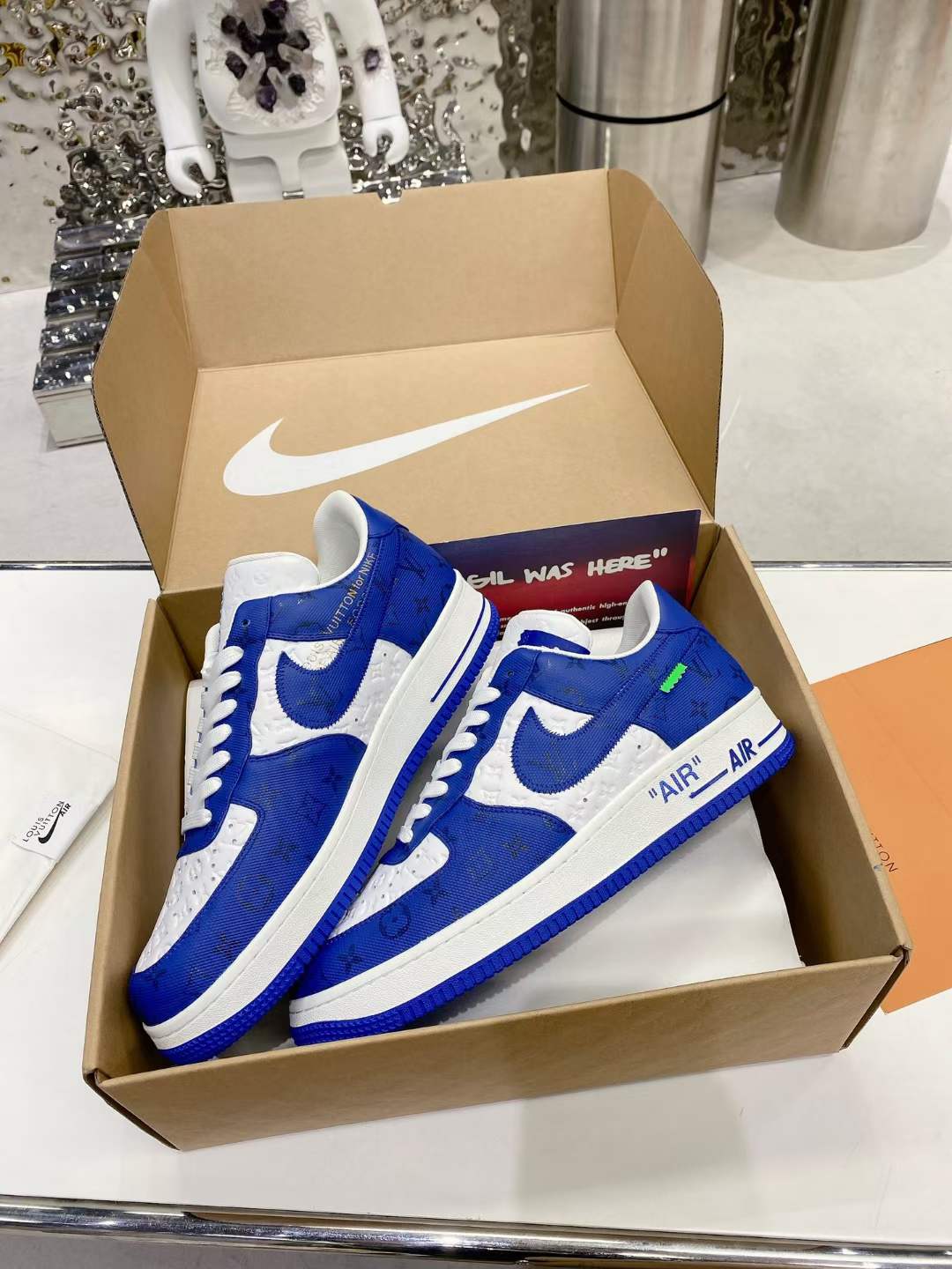 from Men Women L*ouis V*uitton x NIKE Air force1 22ss Sneakers Maikesneakers