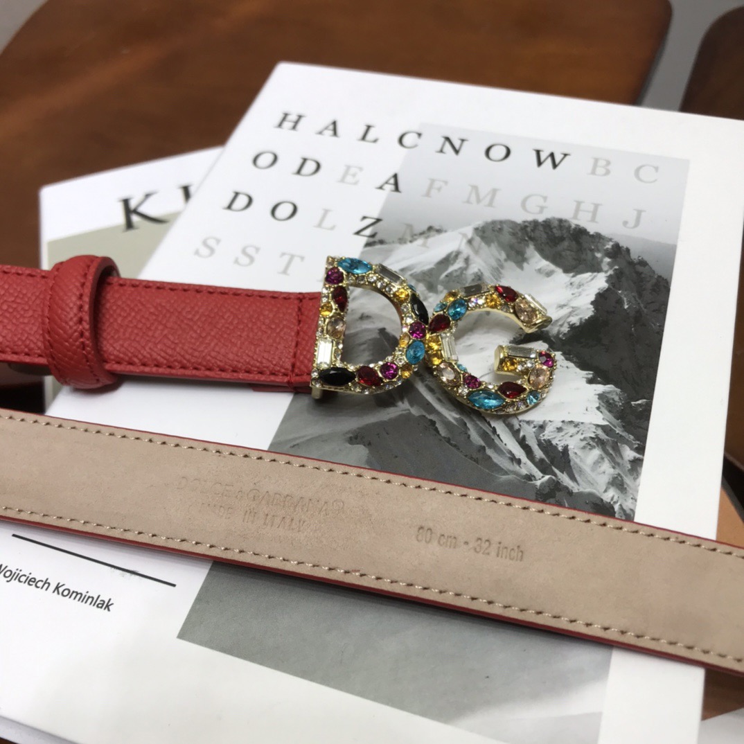 D&G Women Belts 25MM Maikesneakers