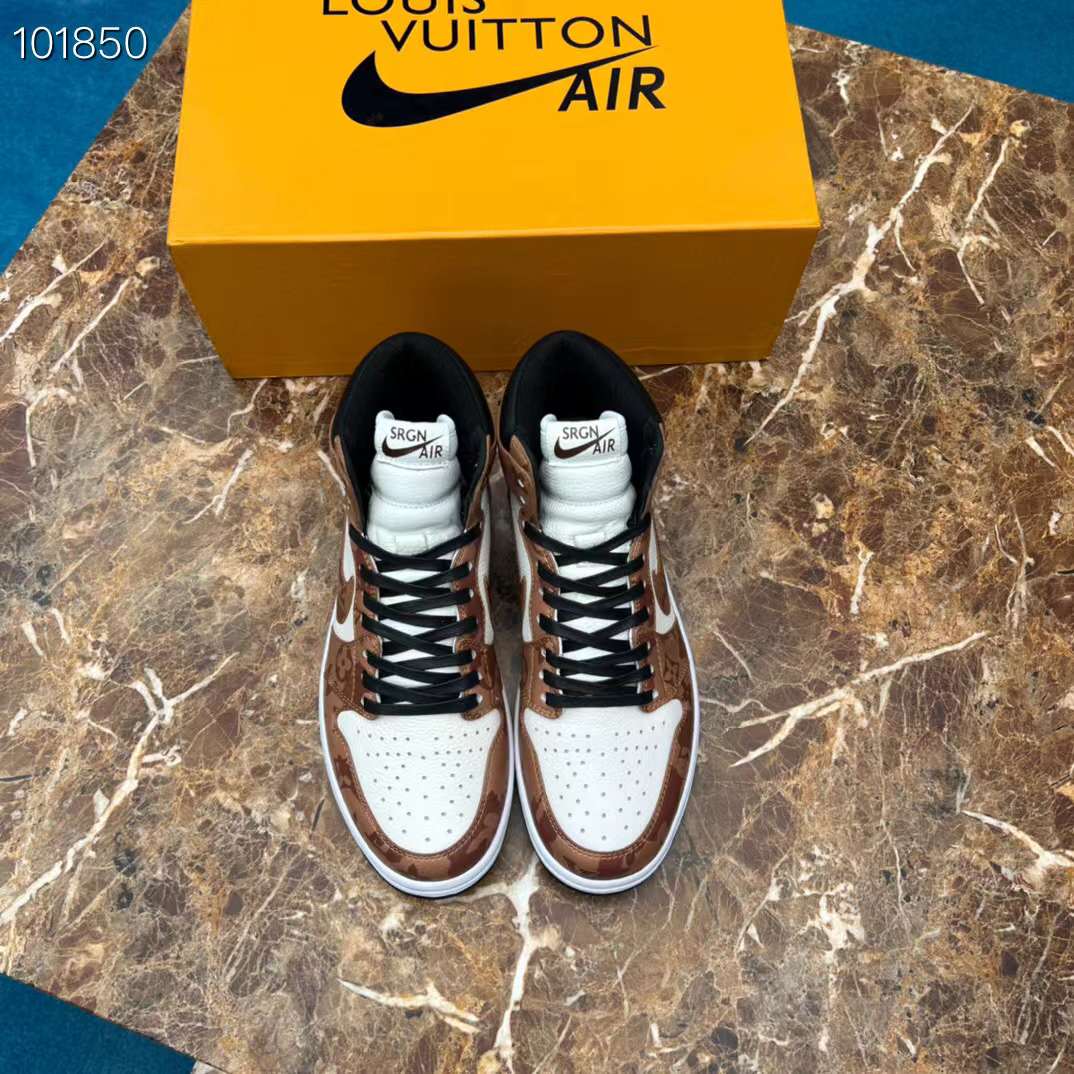 Men Women L*ouis V*uitton x NIKE Air Jordan 1 Sneakers Maikesneakers