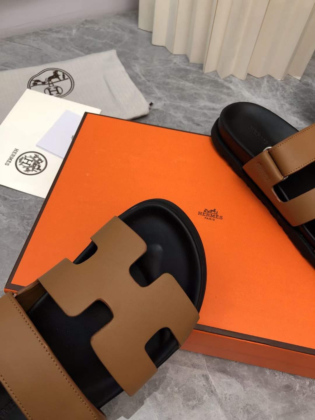 Men Women H*ermes Top Sandals