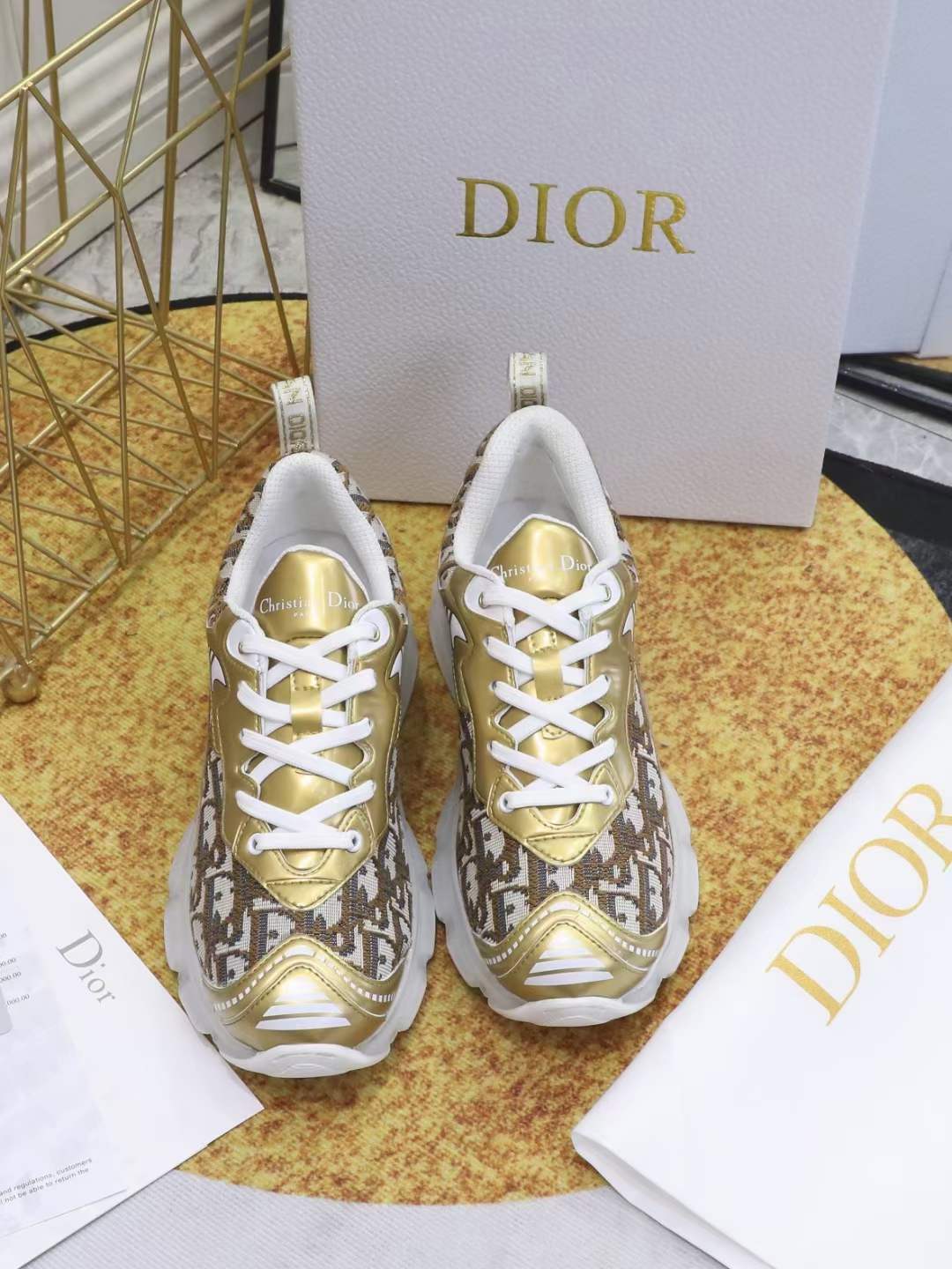 Men Women D*ior Top Sneakers ()