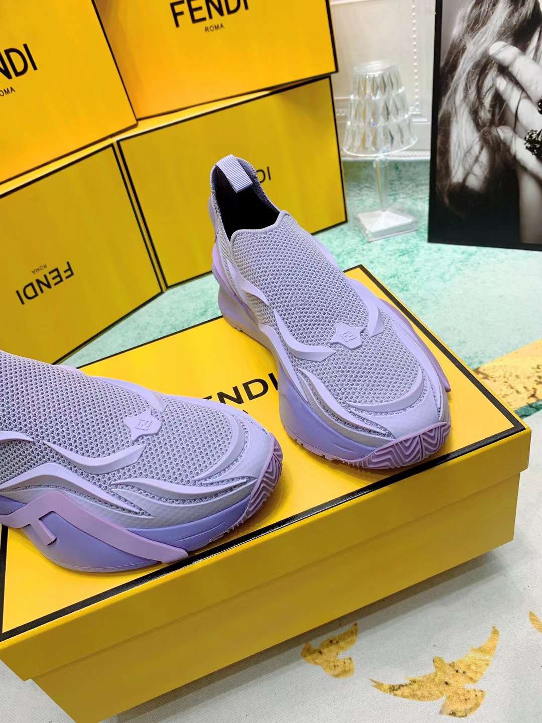 Men Women F*endi Top Sneaker ( )