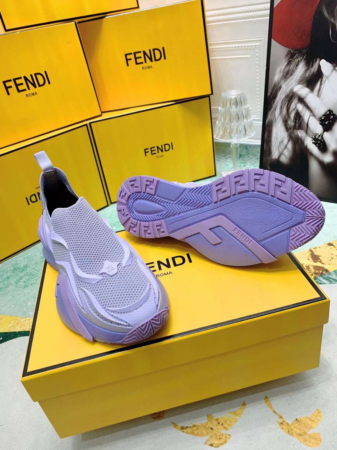 Men Women F*endi Top Sneaker ( )