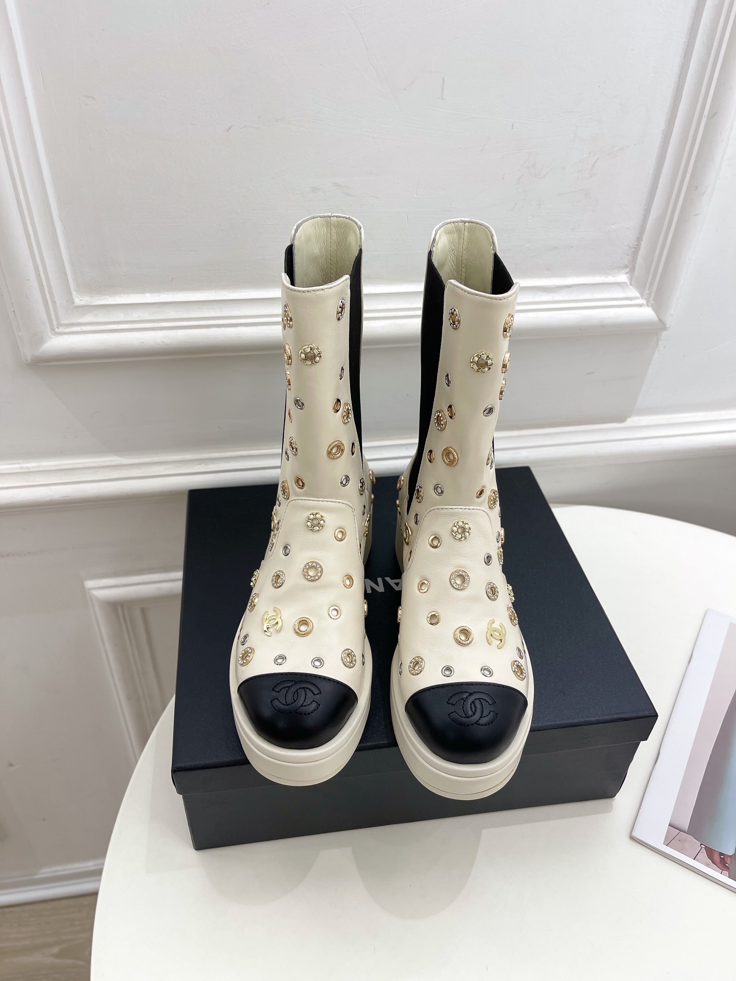 Women C*hanel Top Boots Maikesneakers