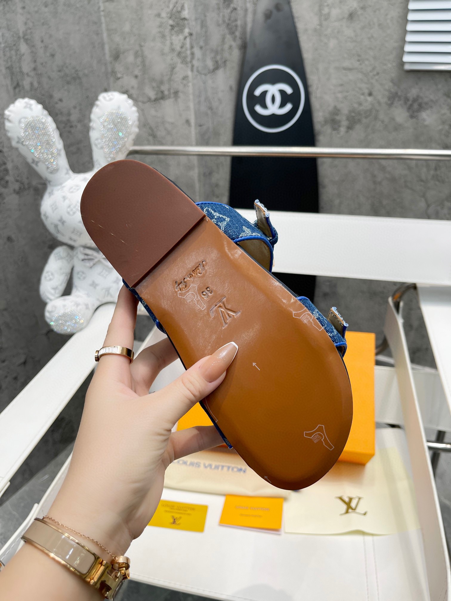 Women L*ouis V*uitton Top Slippers