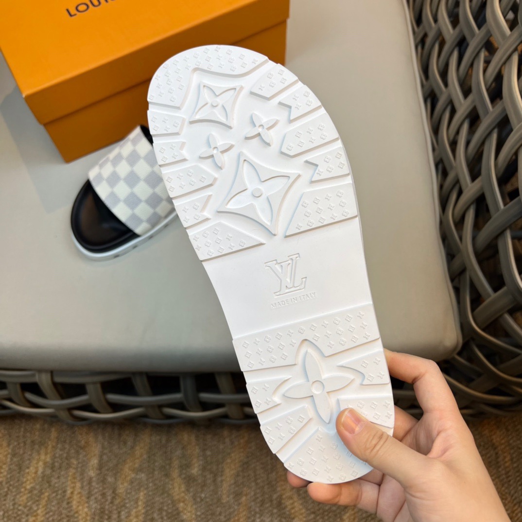 Men L*ouis V*uitton Top Slippers